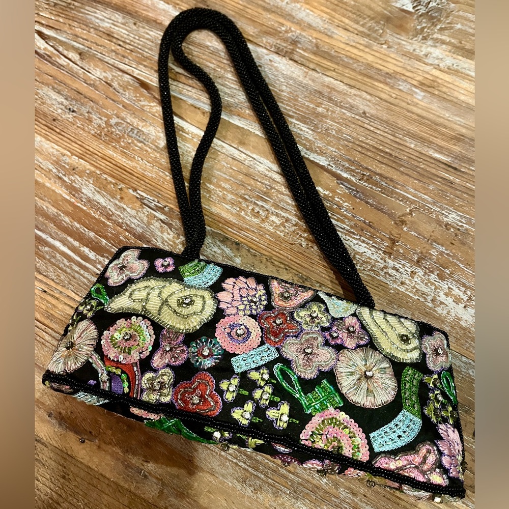Beaded And Embroidered Lord & Taylor Vintage Bag